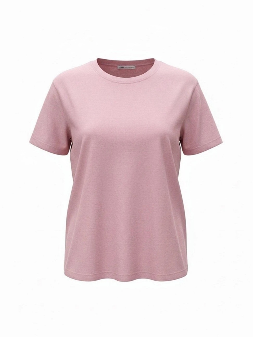 Zara Dusty Pink Classic Short Sleeve T-Shirt Size M
